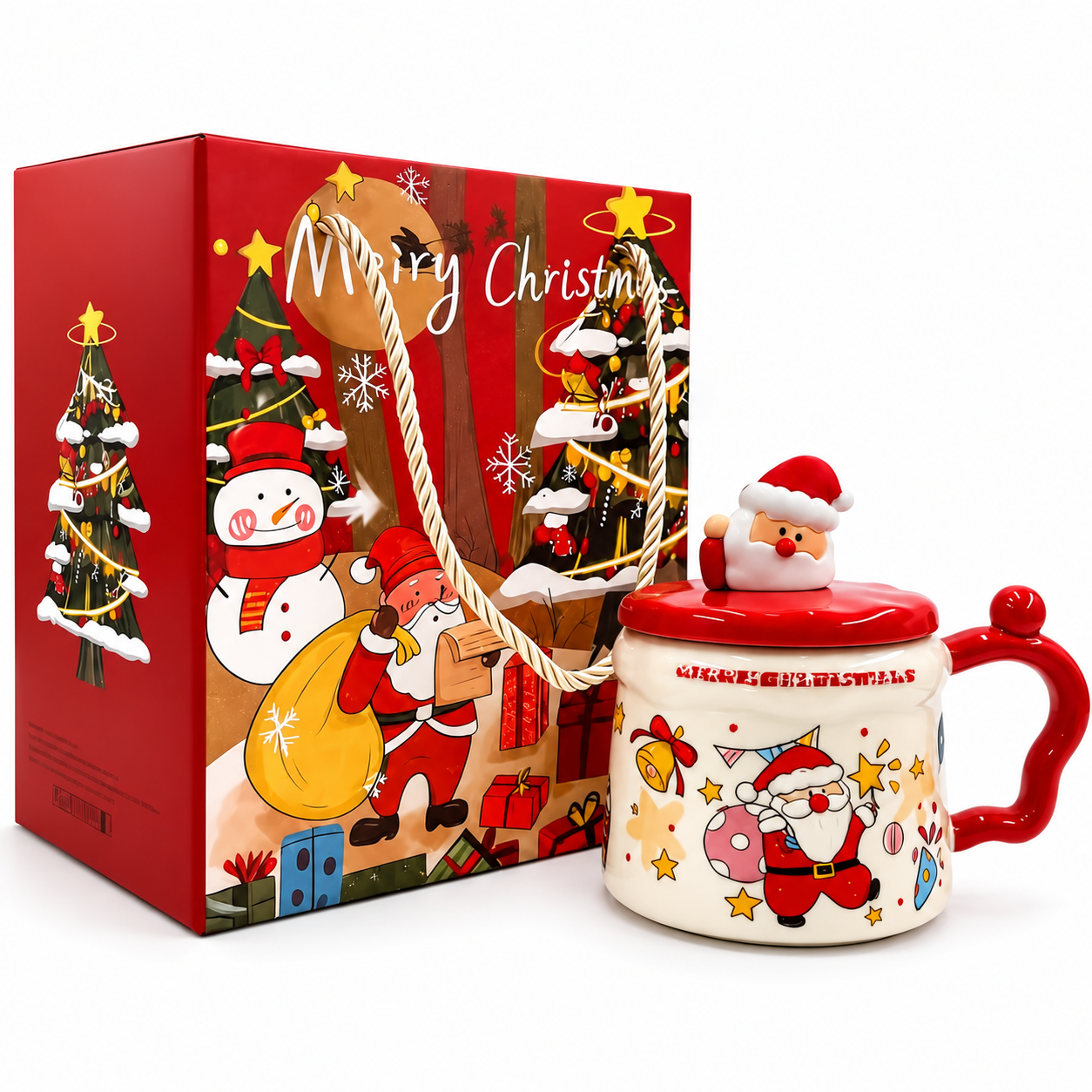 Christmas 13 Oz Mug With 3D Topper