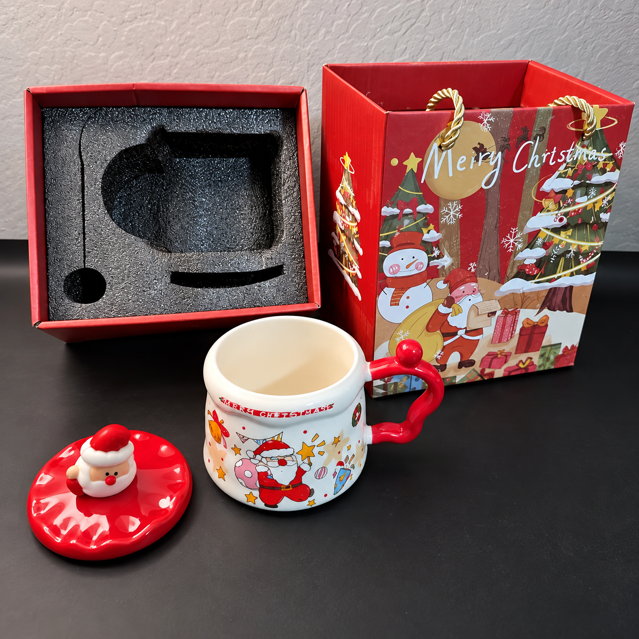 Christmas 13 Oz Mug With 3D Topper