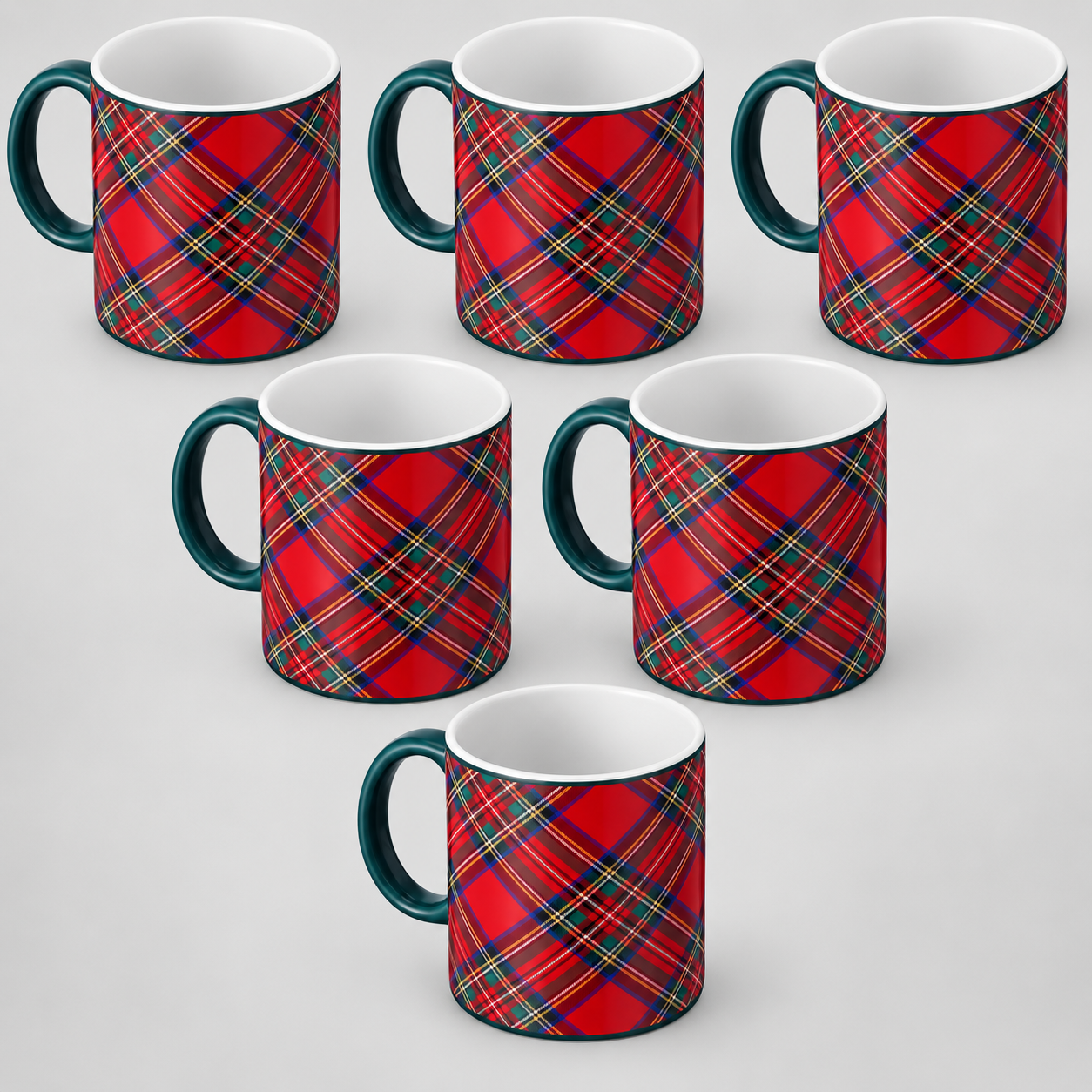 Christmas Tartan Mugs For Men And Women