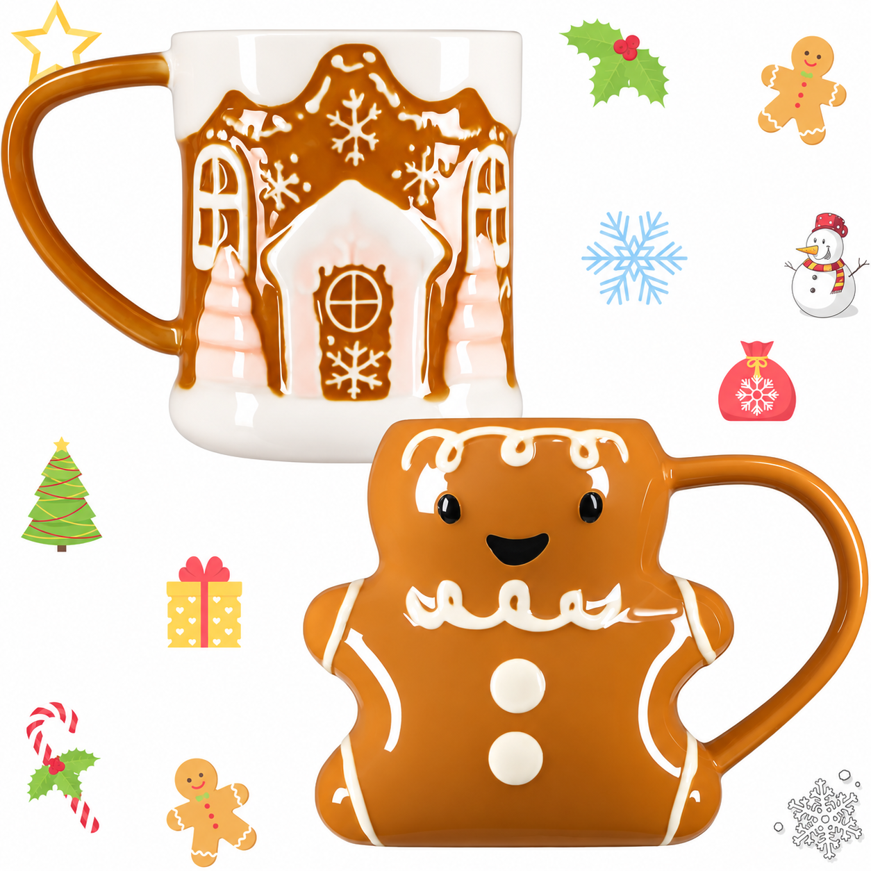 2 Pieces Christmas Drinkware Gift Set