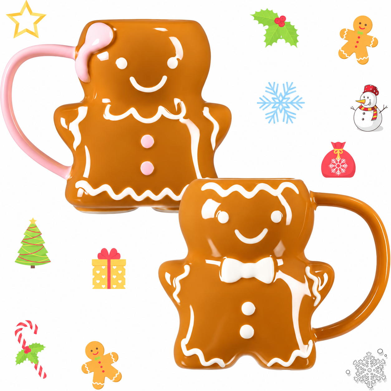 2 Pieces Christmas Drinkware Gift Set