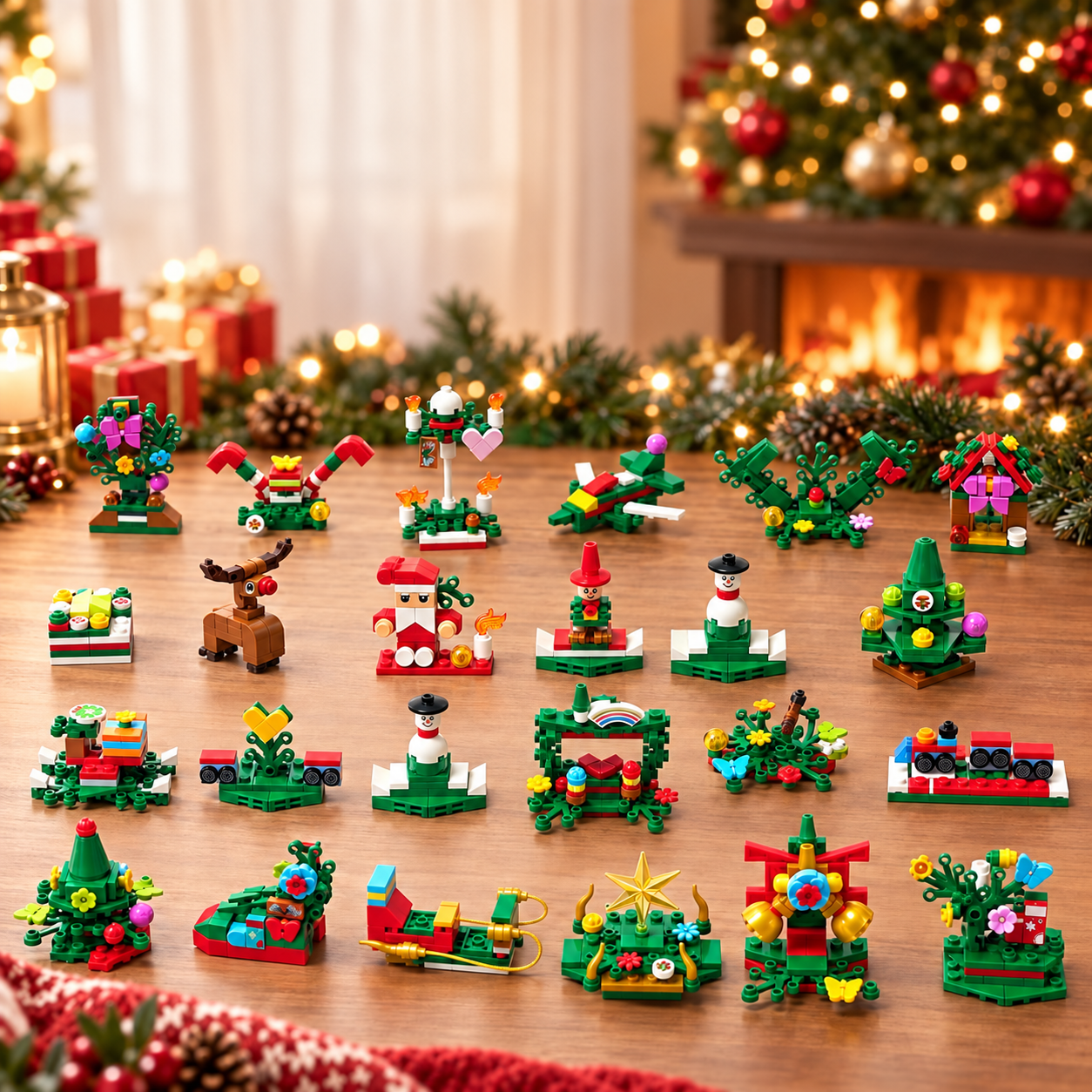 Christmas Tree Building Blocks Advent Calendar 2026 Countdown Set