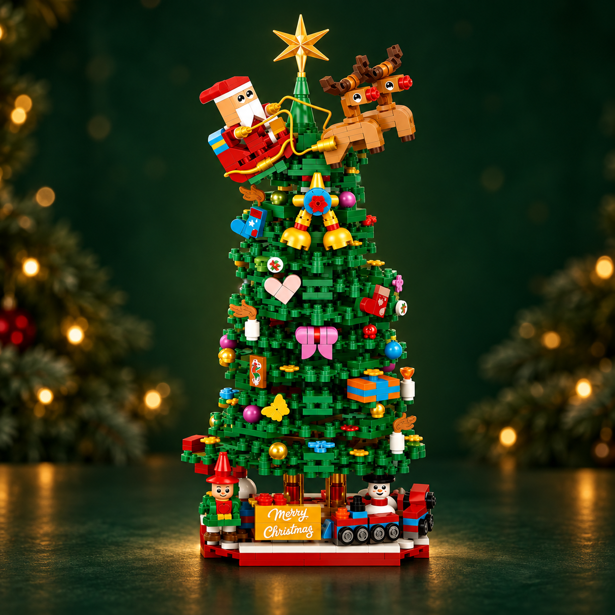 Christmas Tree Building Blocks Advent Calendar 2026 Countdown Set
