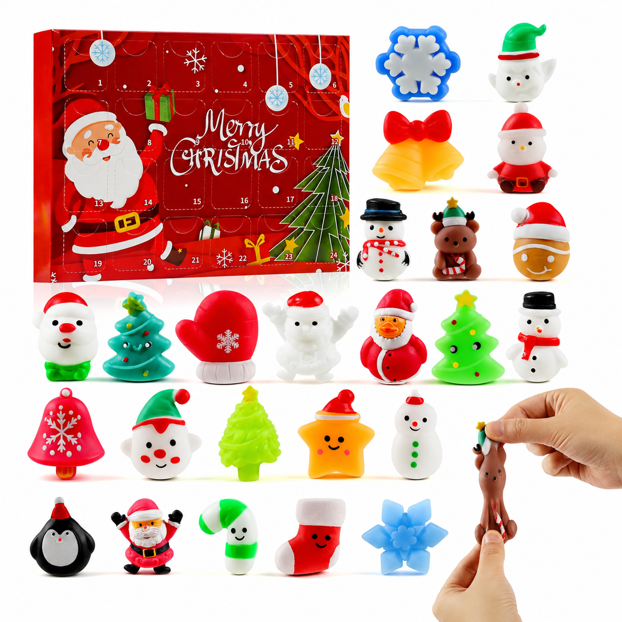 24 Days Christmas Advent Calendar 2026 With Mochi Squishy Toys 