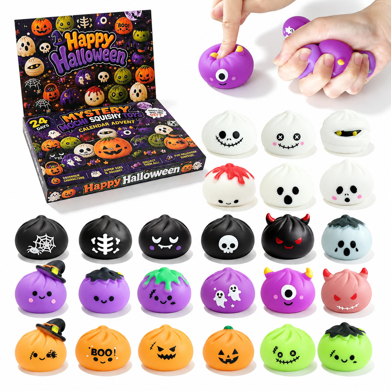 24 Days Christmas Advent Calendar 2026 With Mochi Squishy Toys 