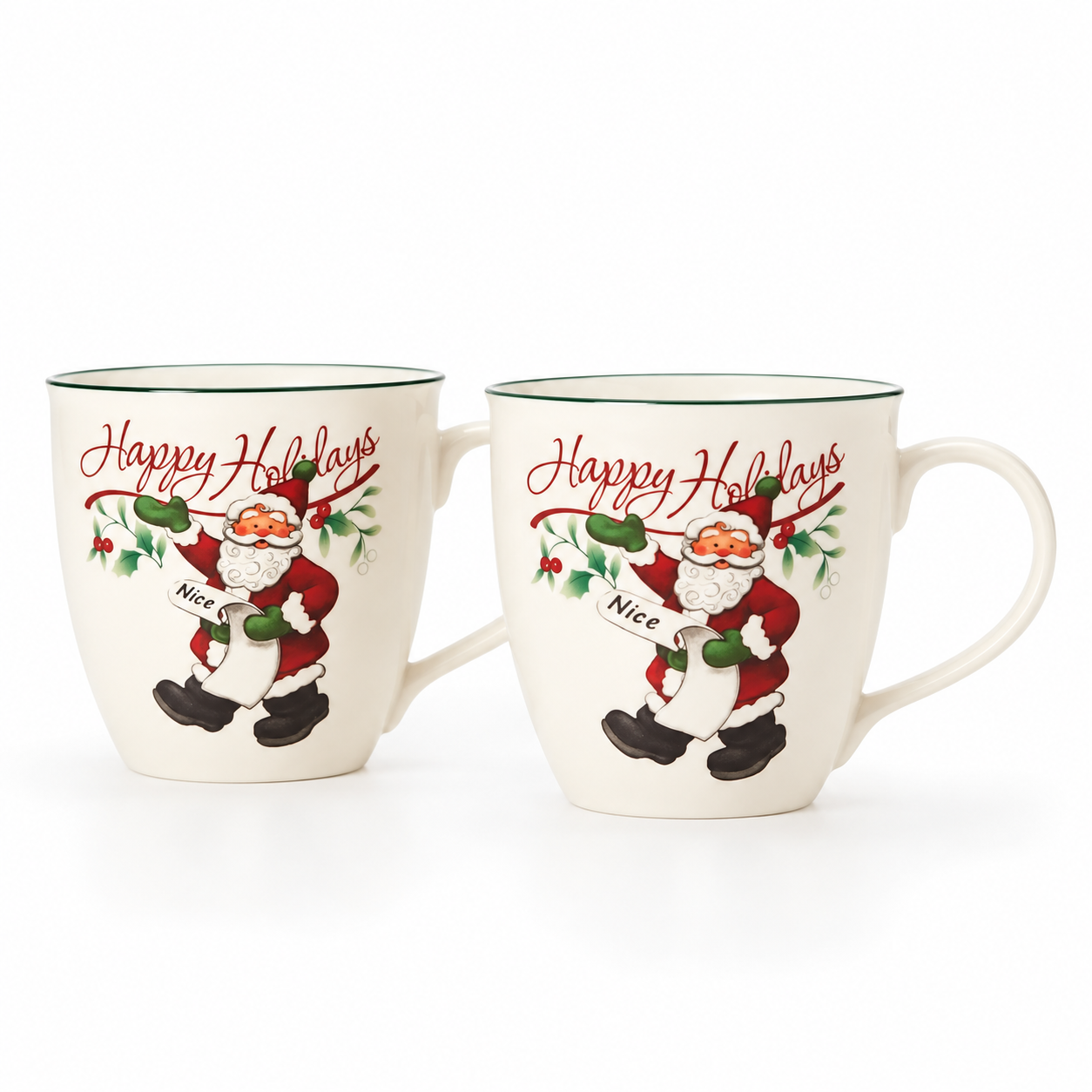 Pack Of 2 Winterberry Assorted Mug Set For Men And Women
