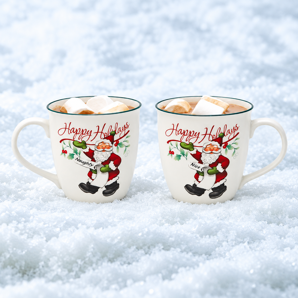 Pack Of 2 Winterberry Assorted Mug Set For Men And Women