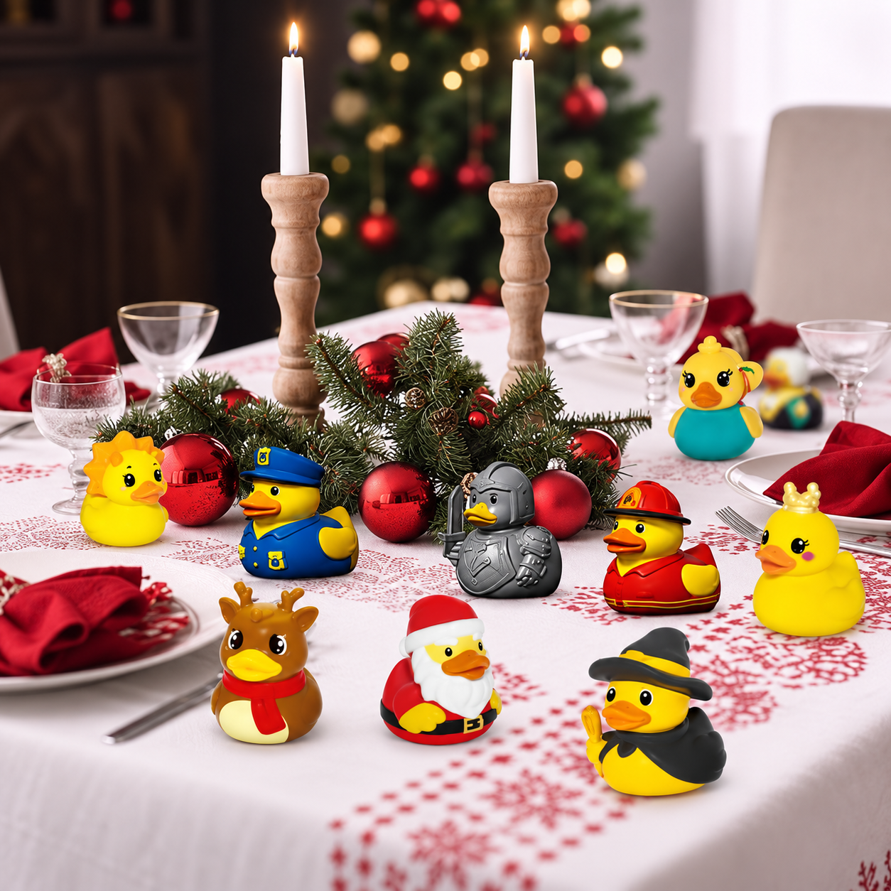 Rubber Duck Christmas Countdown Advent Calendar 2026 for Kids