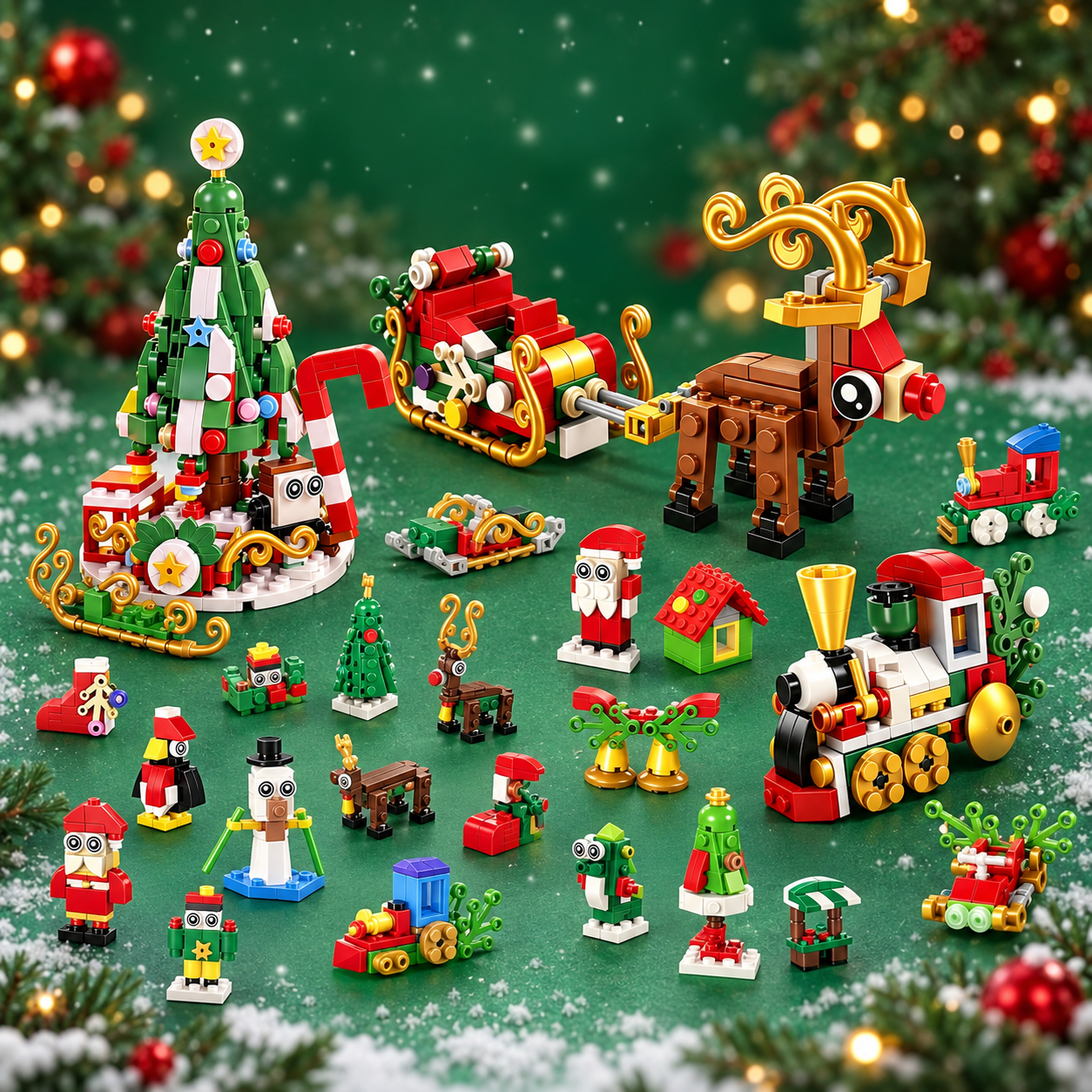 Christmas Tree Building Blocks Advent Calendar 2026 for Kids