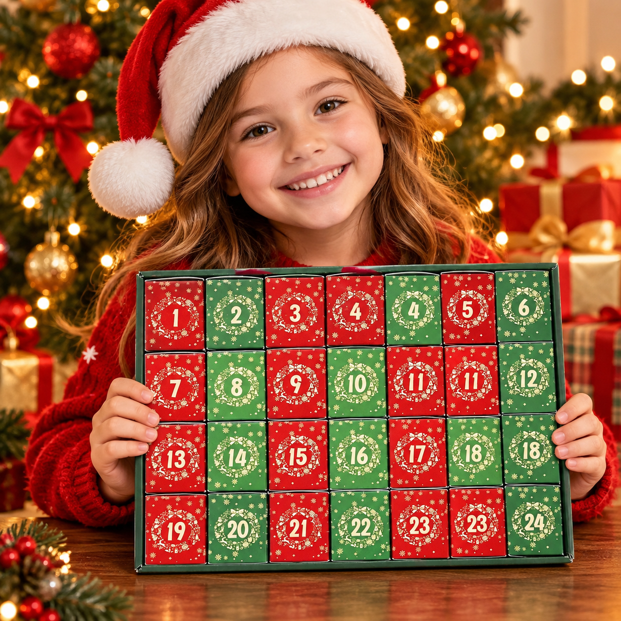 Christmas Tree Building Blocks Advent Calendar 2026 for Kids
