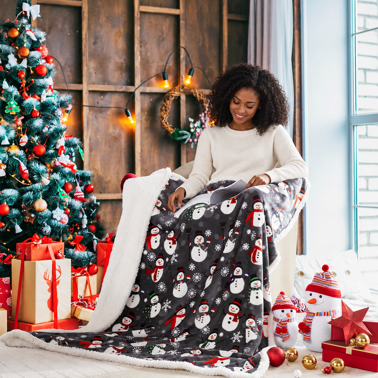 Christmas Blanket For Bed And Sofa For Men And Women