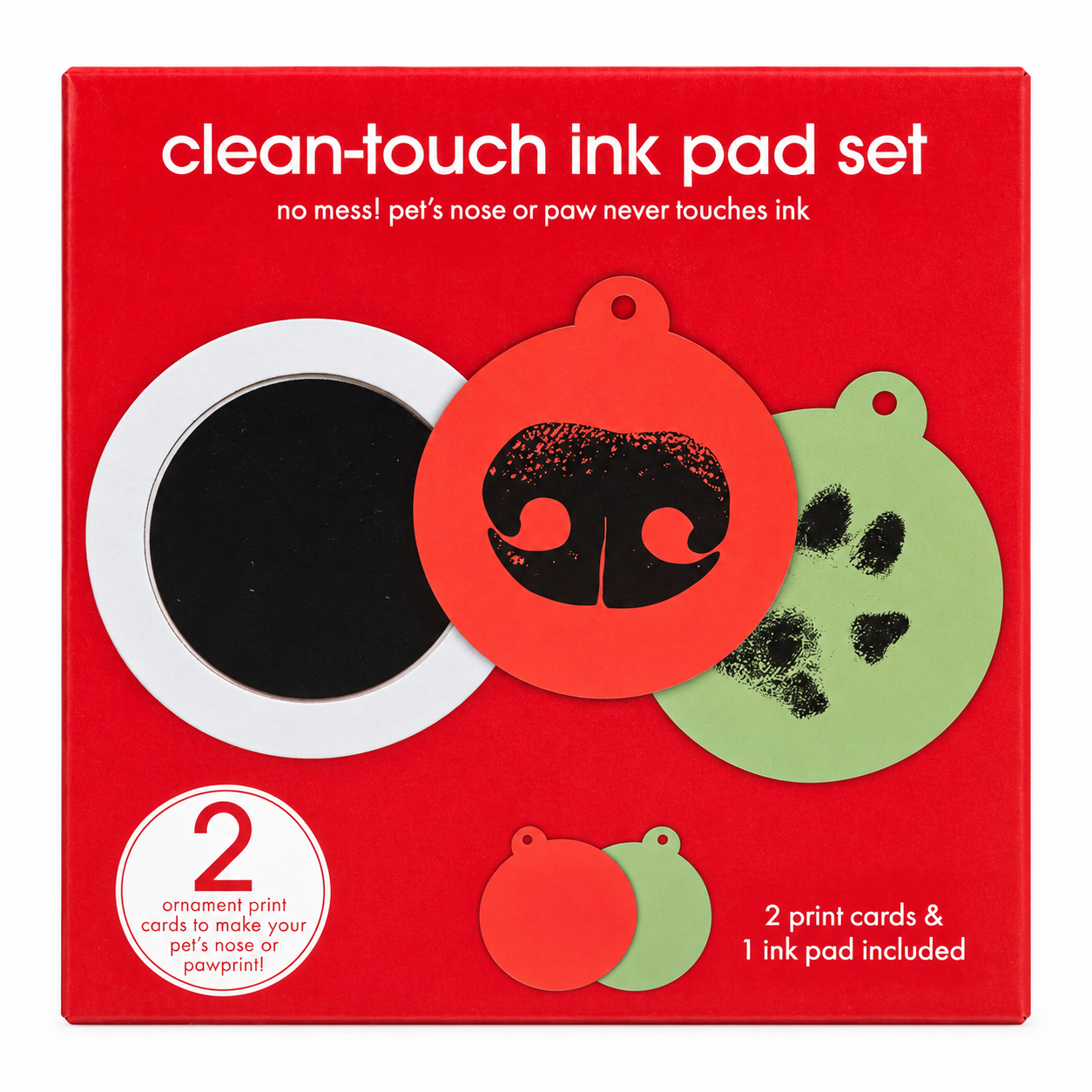 Christmas Double Sided Photo Ornament with Ink Pad Kit