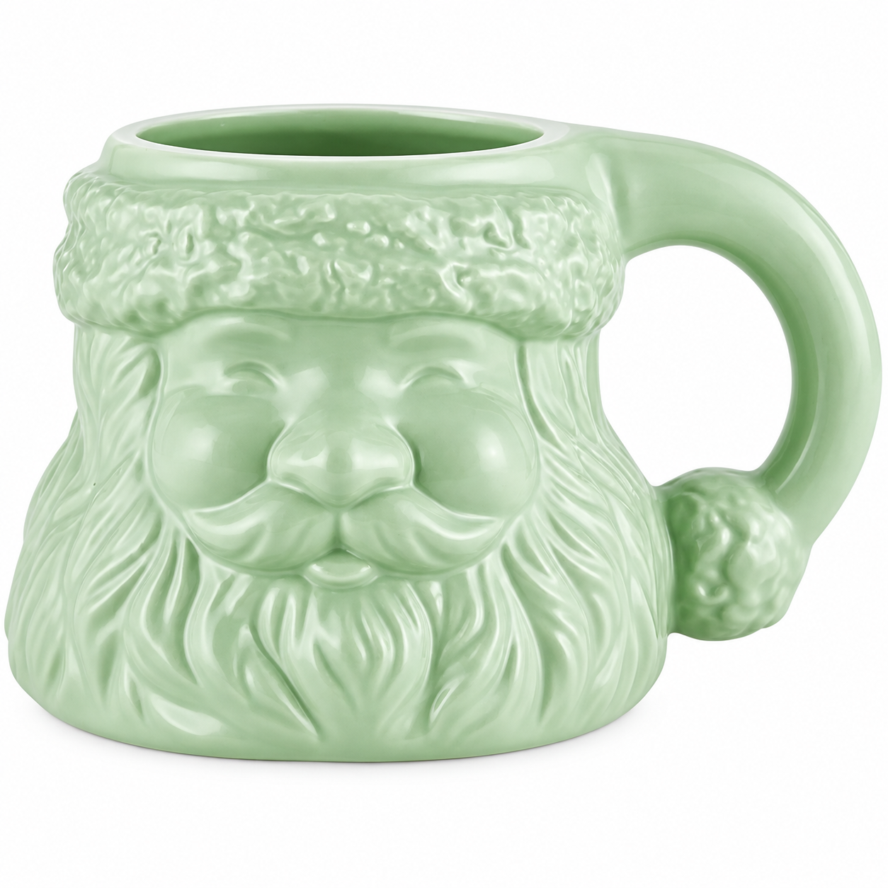15 Oz Christmas Santa Claus Shaped Coffee Mug