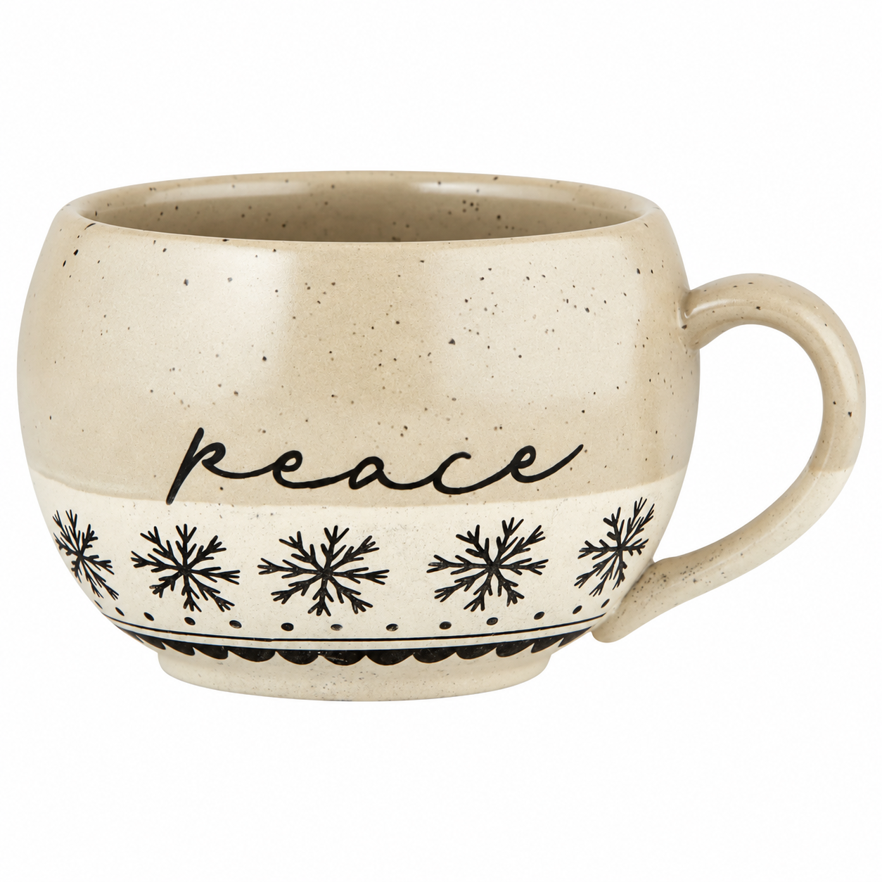 16 Oz Christmas Peace Printed Mug For Men And Women