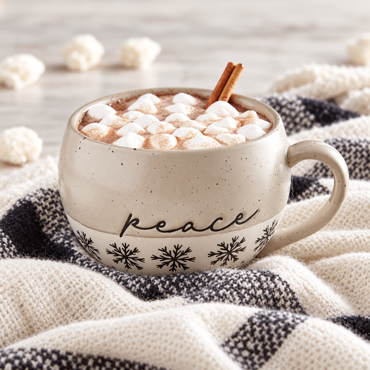 16 Oz Christmas Peace Printed Mug For Men And Women