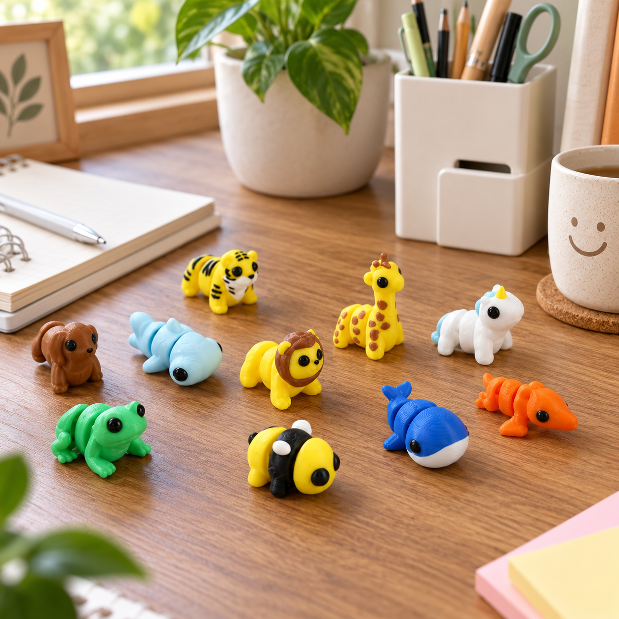 3D Printed Animals Advent Calendar 2026 with Capsule Vending Machine
