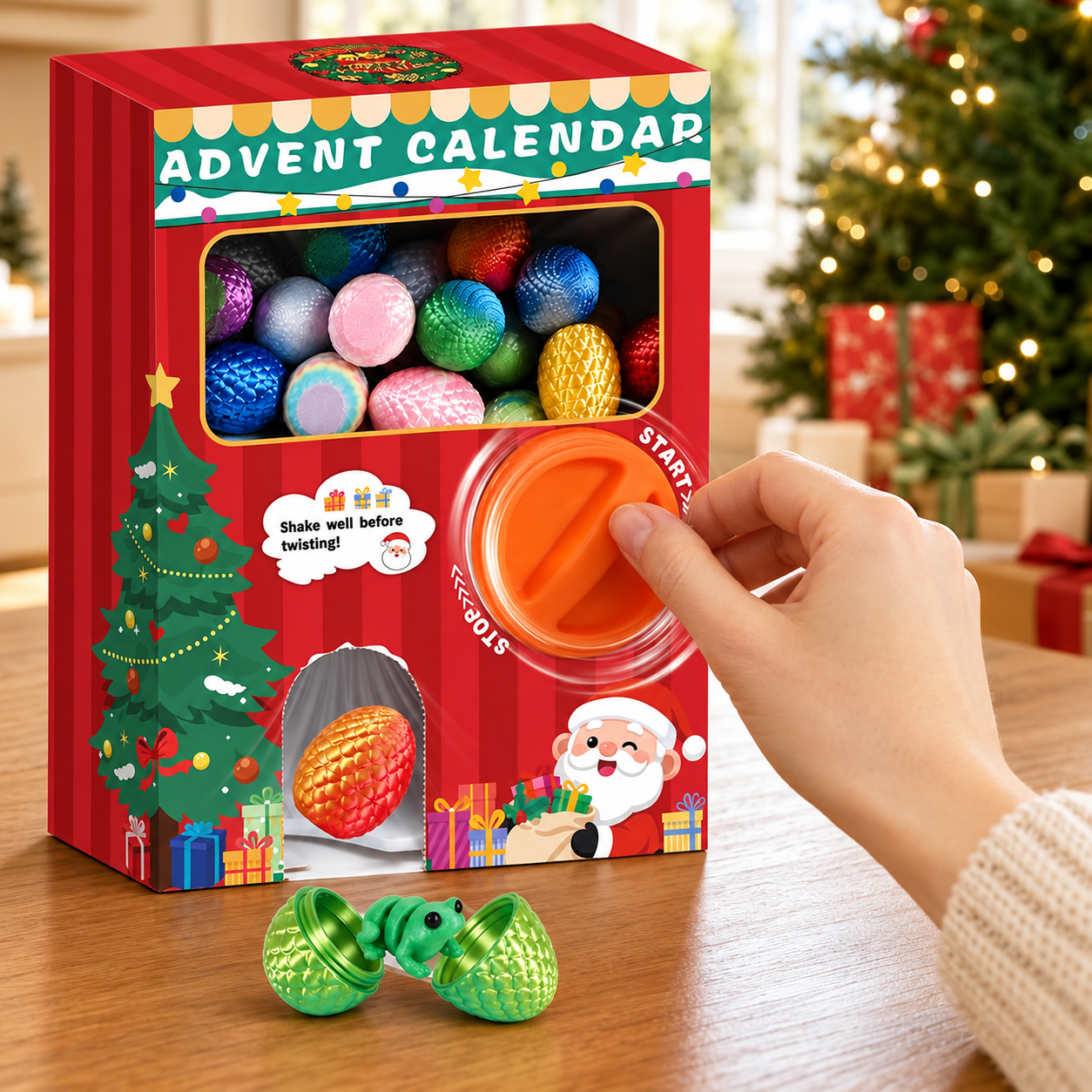 3D Printed Animals Advent Calendar 2026 with Capsule Vending Machine