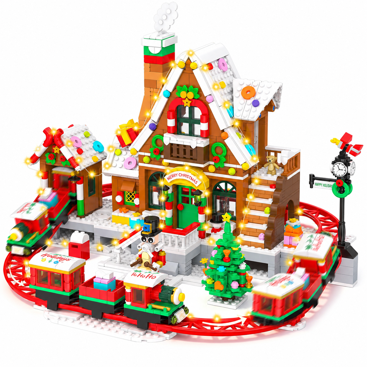 Christmas Train and House Building Blocks Advent Calendar 2026