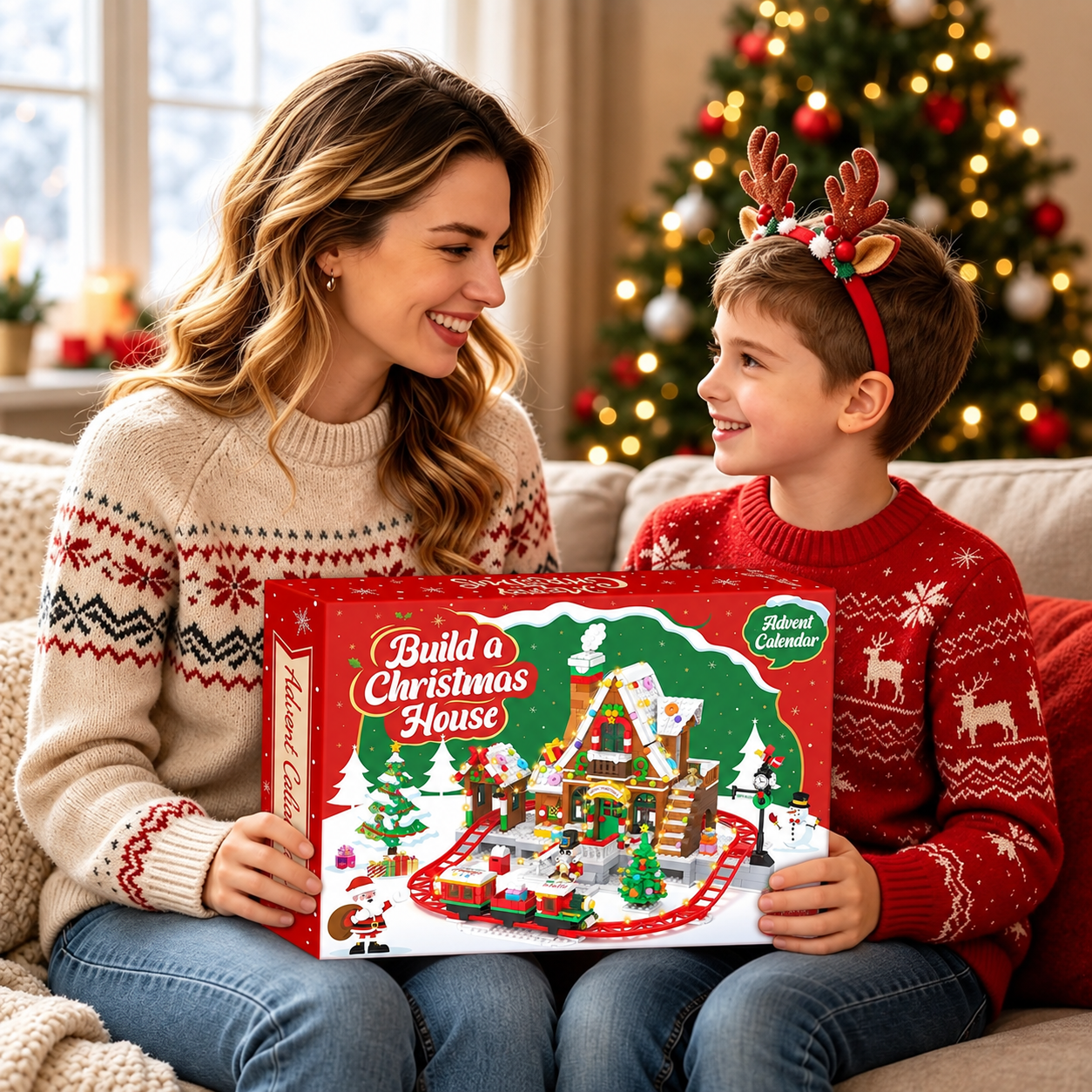 Christmas Train and House Building Blocks Advent Calendar 2026