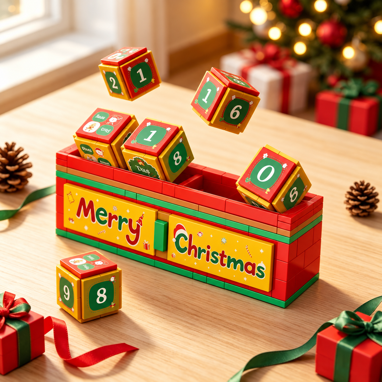 Christmas Train and House Building Blocks Advent Calendar 2026