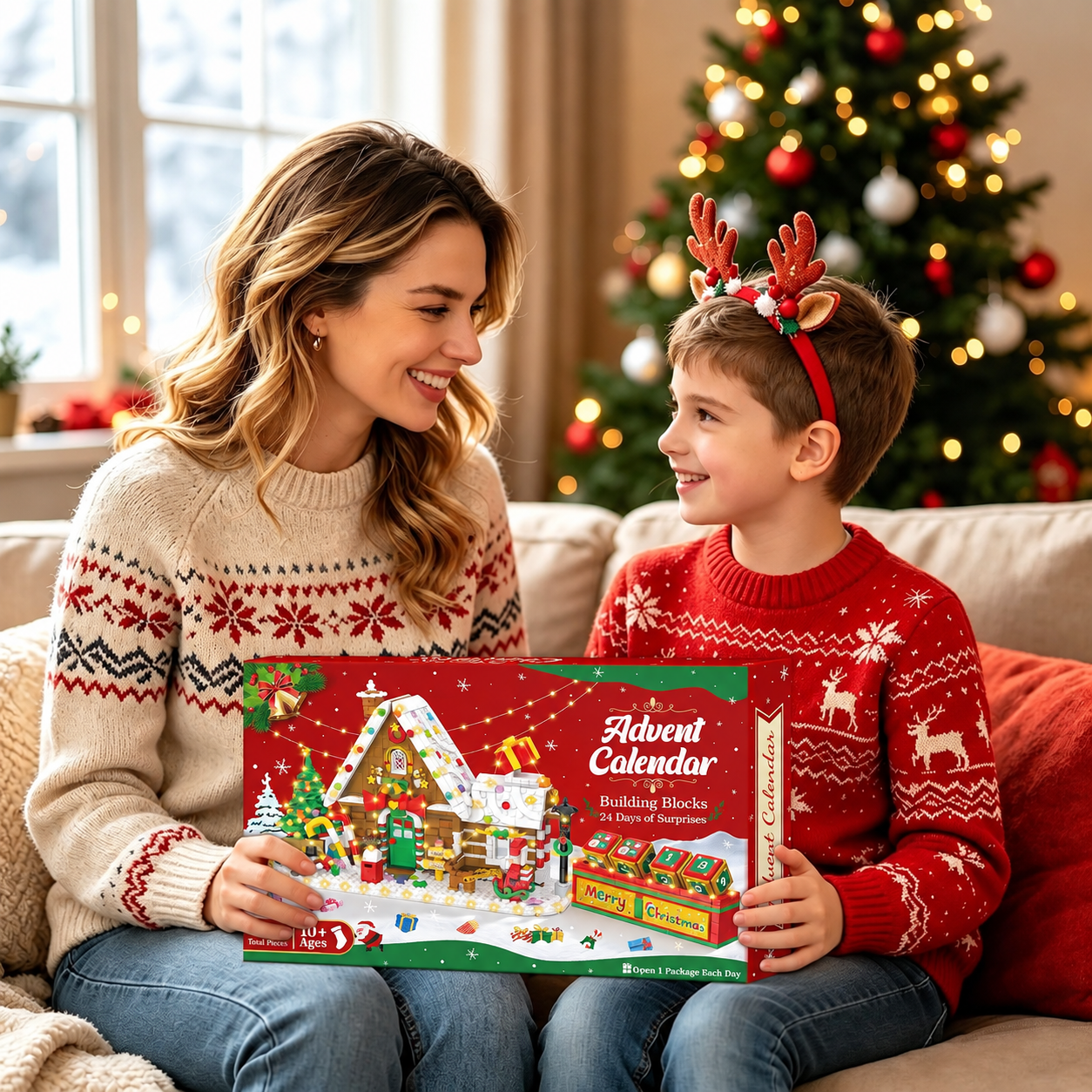 Christmas Train and House Building Blocks Advent Calendar 2026