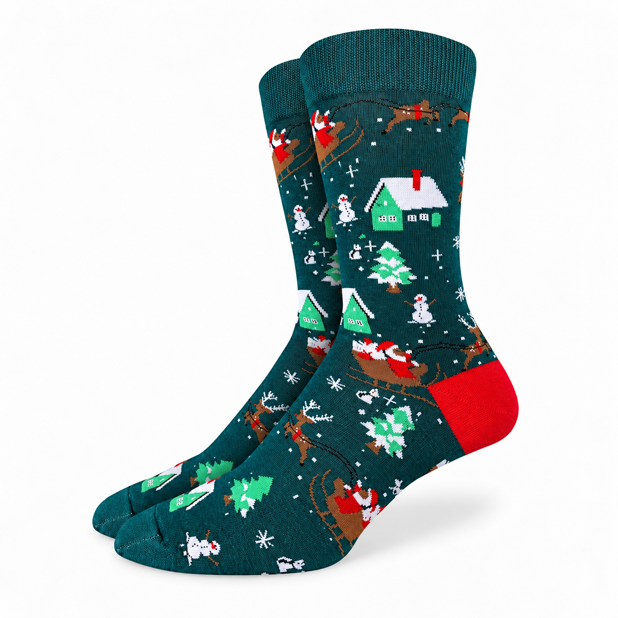 Holiday Christmas Socks Crew Socks for Everyday Winter Wear for Men