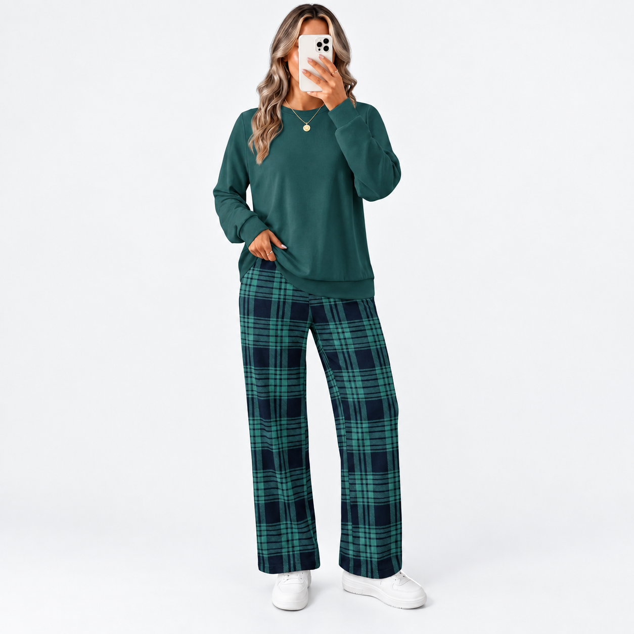 Christmas Two Piece Travel Tracksuit Vacation Outfit Set for Women