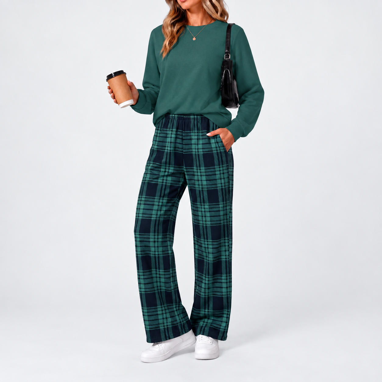 Christmas Two Piece Travel Tracksuit Vacation Outfit Set for Women