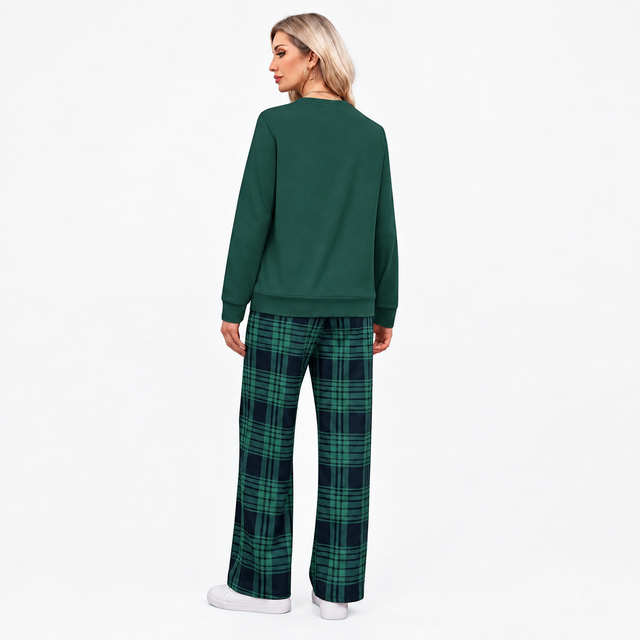 Christmas Two Piece Travel Tracksuit Vacation Outfit Set for Women