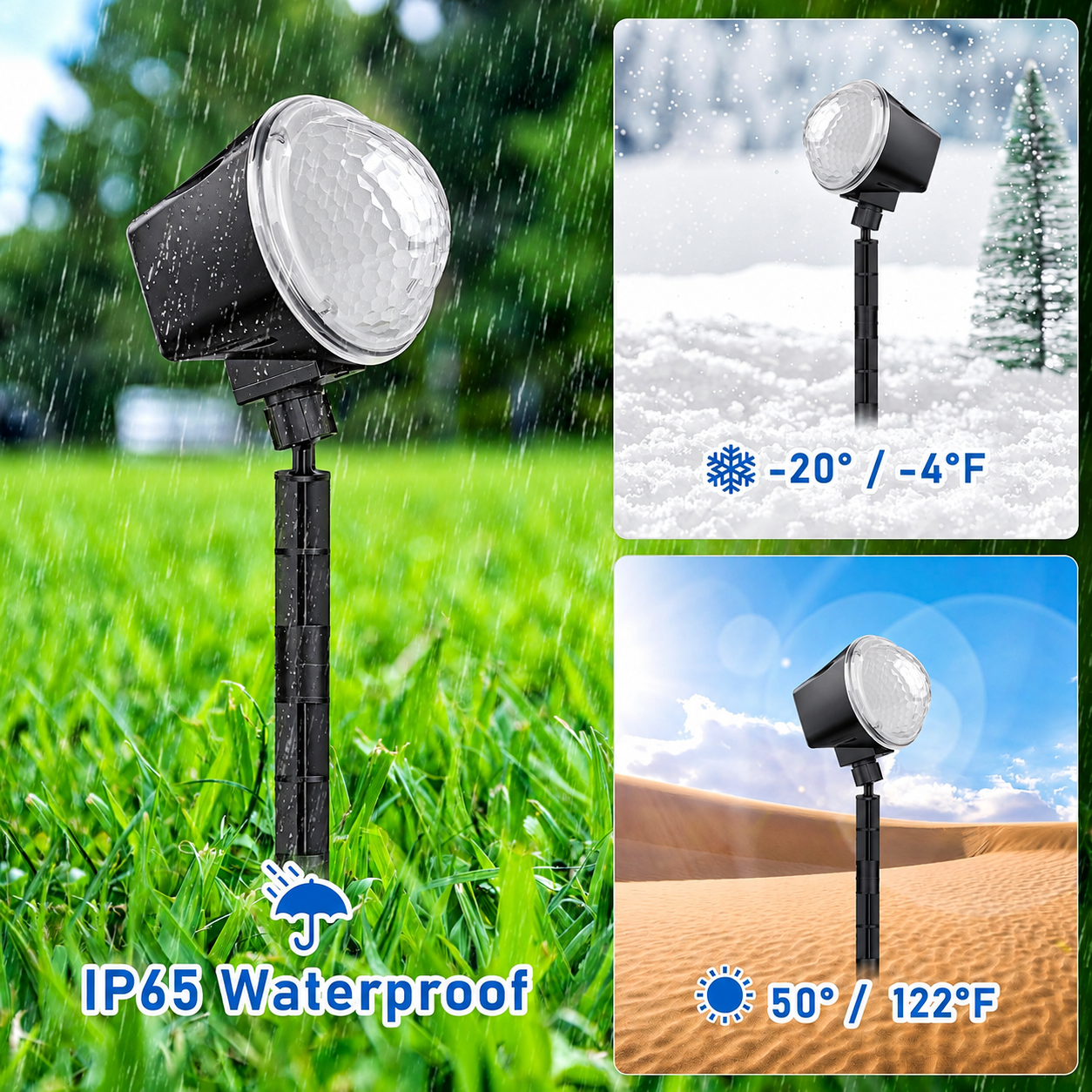 Outdoor RGB Laser Projector Lights with Starry Sky Firefly Effect