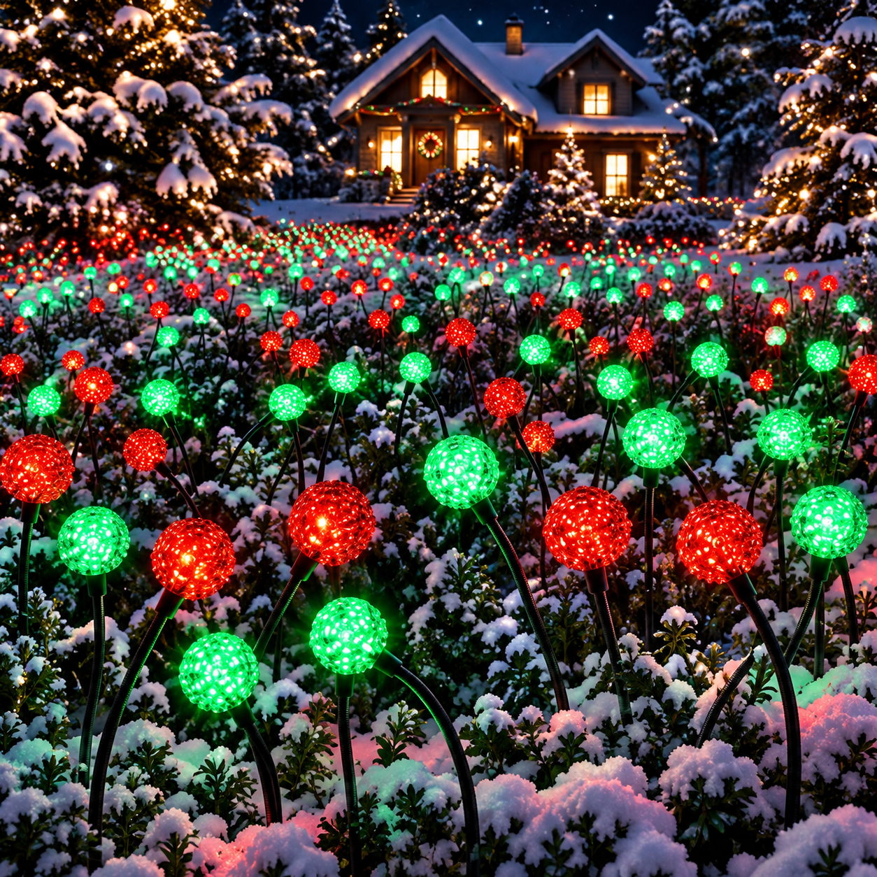 Pack of 6 Solar Firefly Garden Lights for Outdoor Decor
