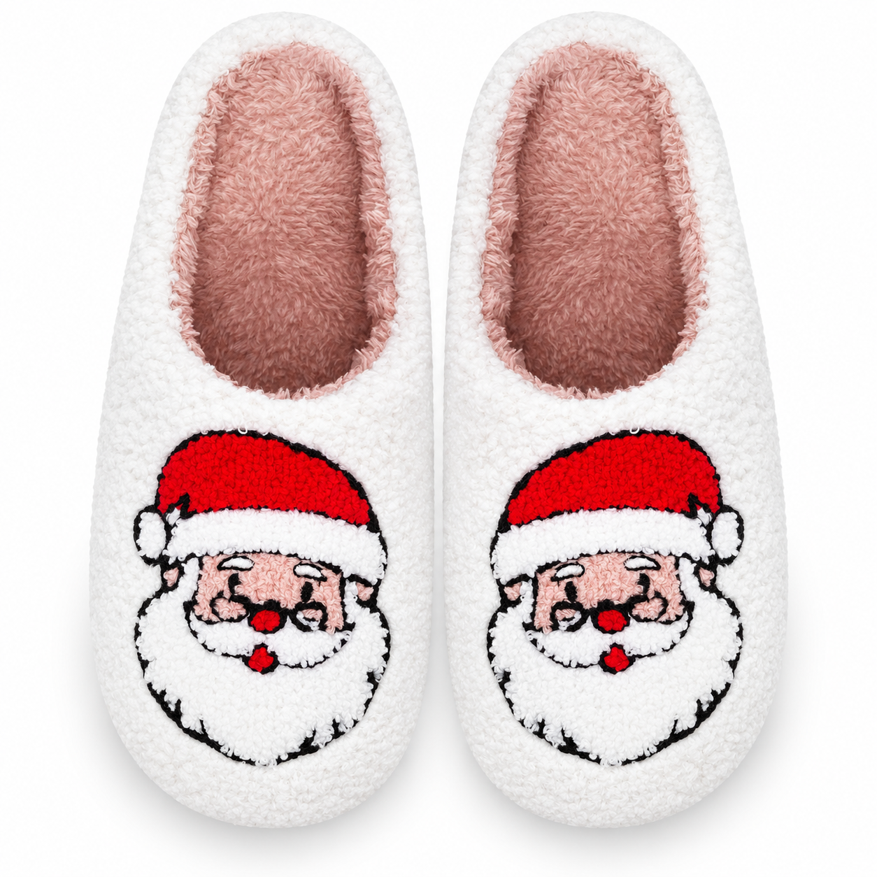 Christmas Fuzzy Winter House Slippers for Women and Men