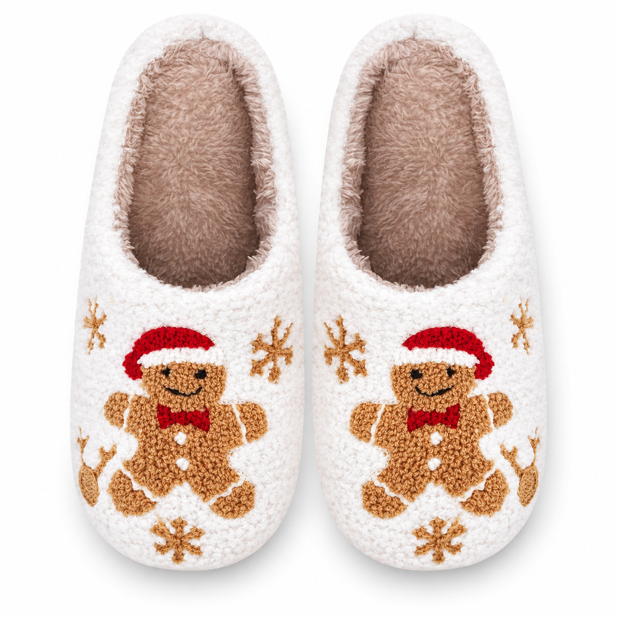 Christmas Fuzzy Winter House Slippers for Women and Men