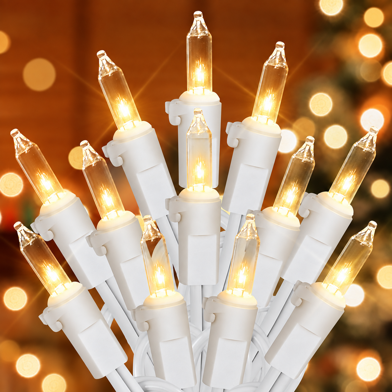 Clear Mini Christmas String Lights for Indoor and Outdoor Decor