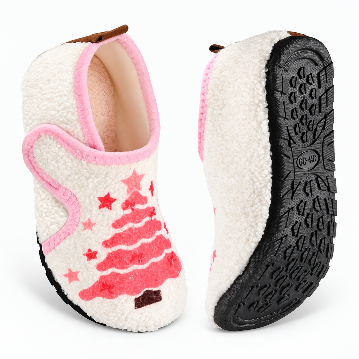 Christmas Non Slip House Slippers for Women and Men