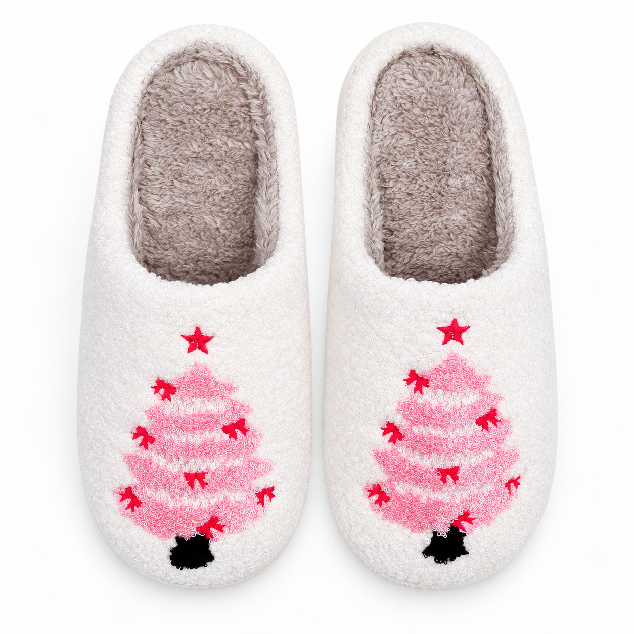 Christmas Memory Foam Winter House Slippers for Women and Men