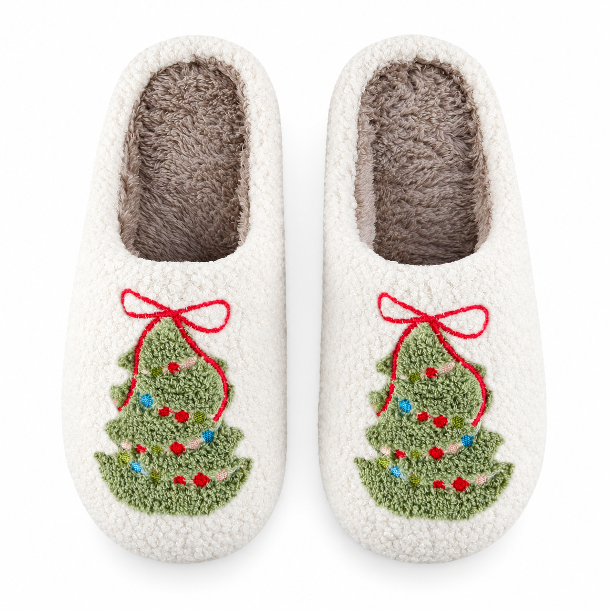 Christmas Memory Foam Winter House Slippers for Women and Men