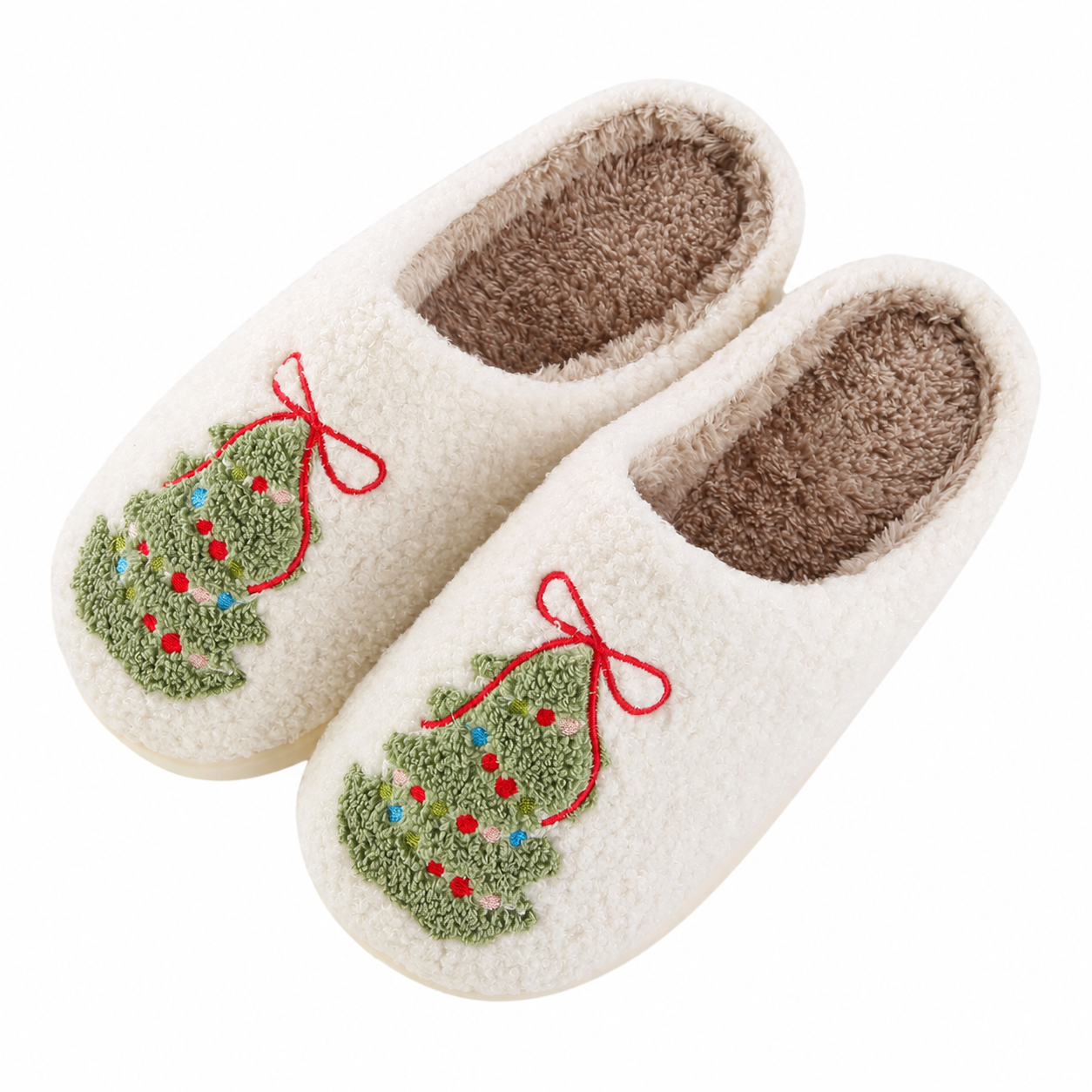 Christmas Memory Foam Winter House Slippers for Women and Men