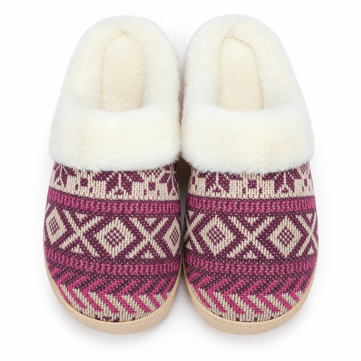 Warm Christmas House Slippers Soft Winter Shoes for Women