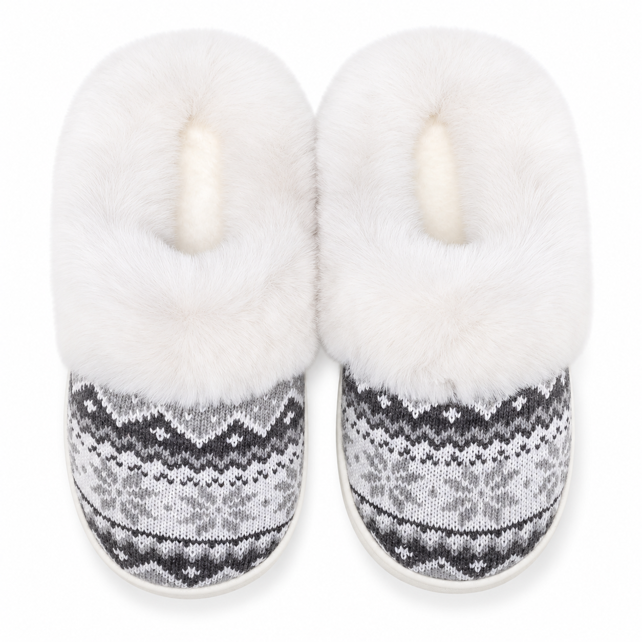 Warm Christmas House Slippers Soft Winter Shoes for Women