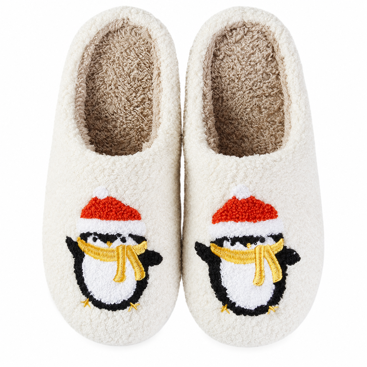 Christmas Plush Winter House Slippers Soft Warm Shoes for Women and Men