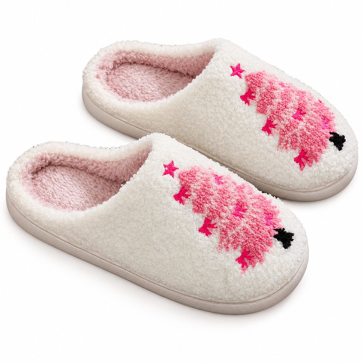 Christmas Soft Plush Warm Fuzzy Slippers for Women and Men