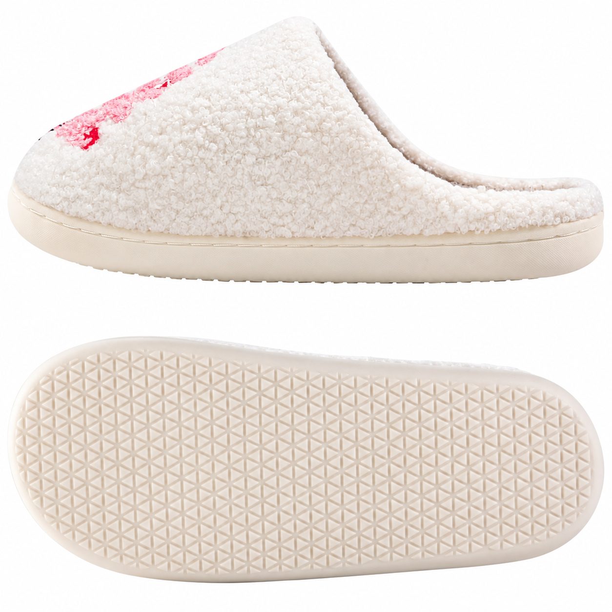 Christmas Memory Foam Plush Lined Winter Slippers for Women and Men