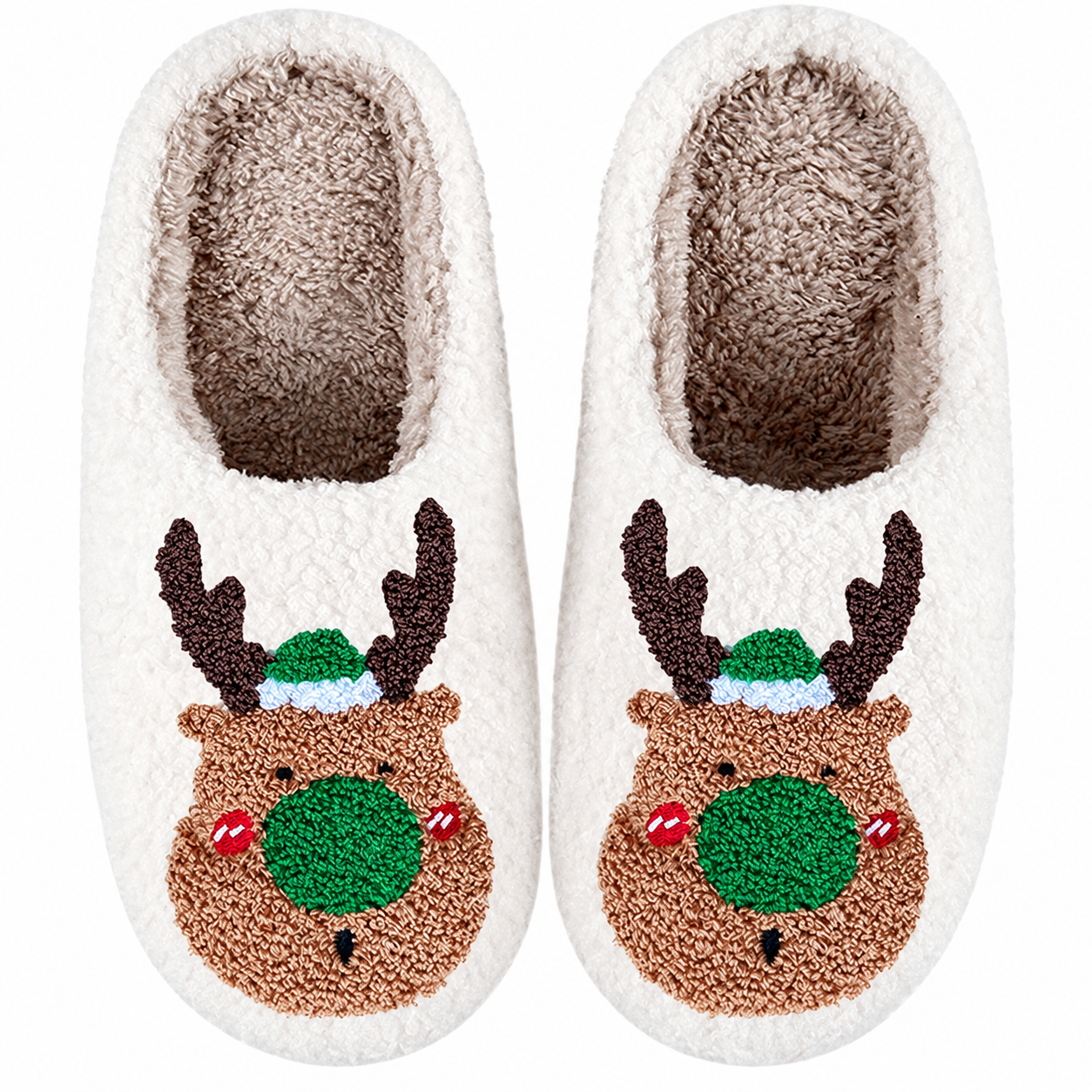 Christmas Themed Warm Indoor Slippers For Women And Men