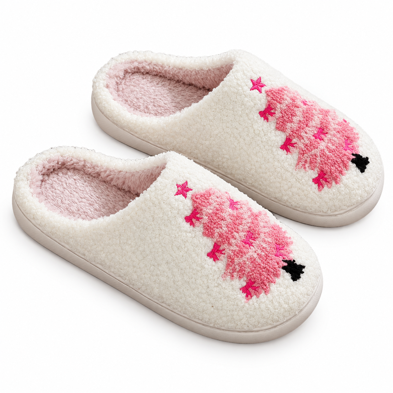 Christmas Themed Warm Winter Fuzzy Indoor Shoes For Men And Women
