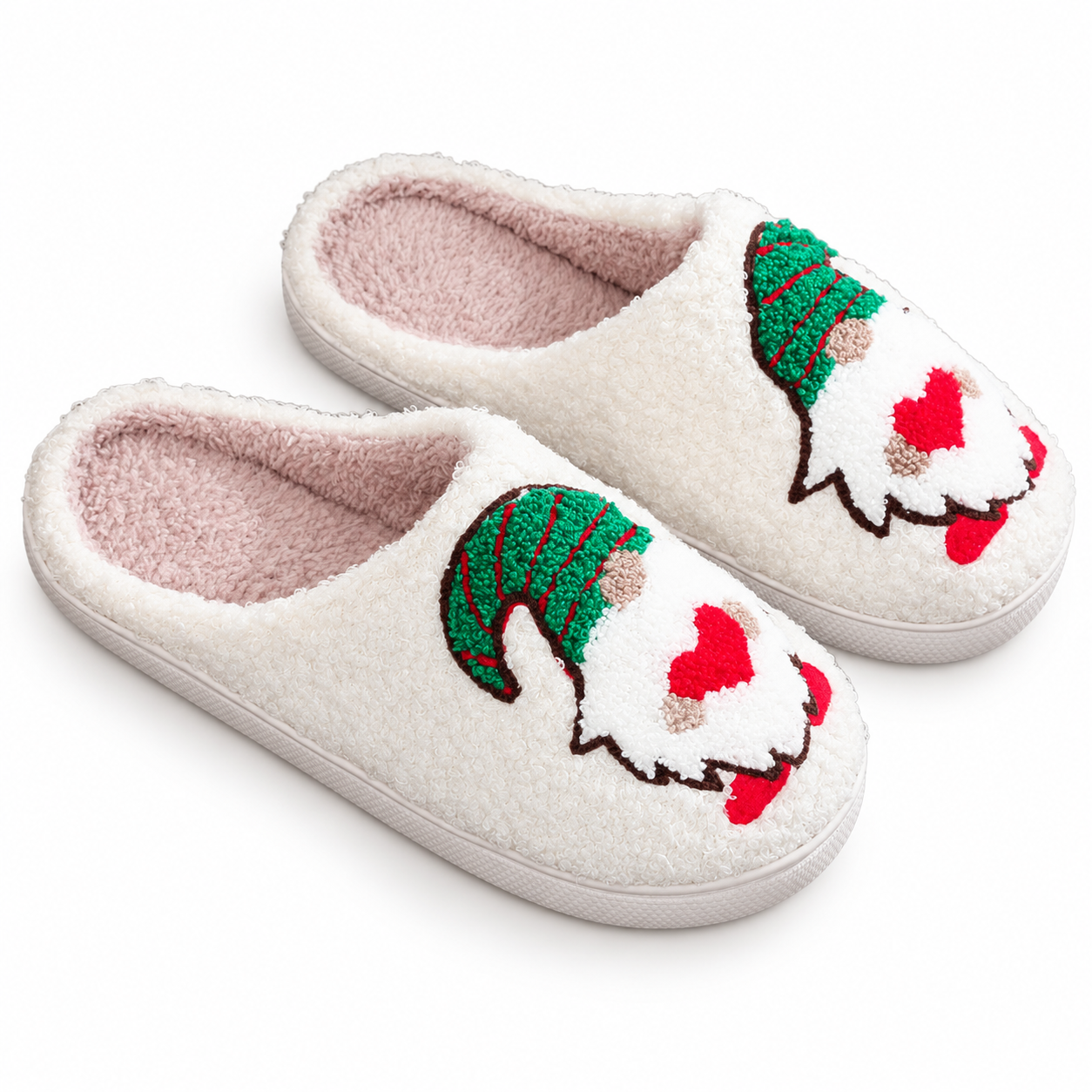 Christmas Themed Warm Winter Fuzzy Indoor Shoes For Men And Women