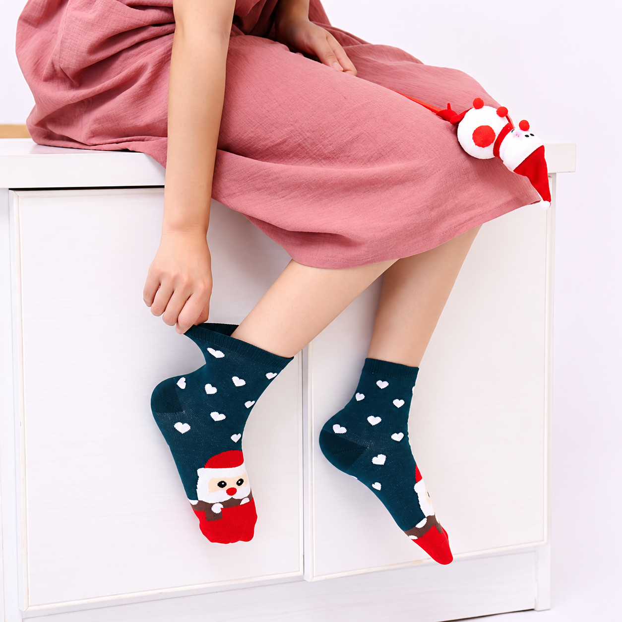 5 Pairs Casual Crew Socks Everyday Lightweight Socks For Women