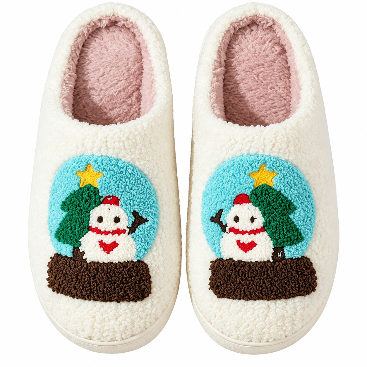 Casual Everyday Wear Plush Indoor Slippers For Men And Women