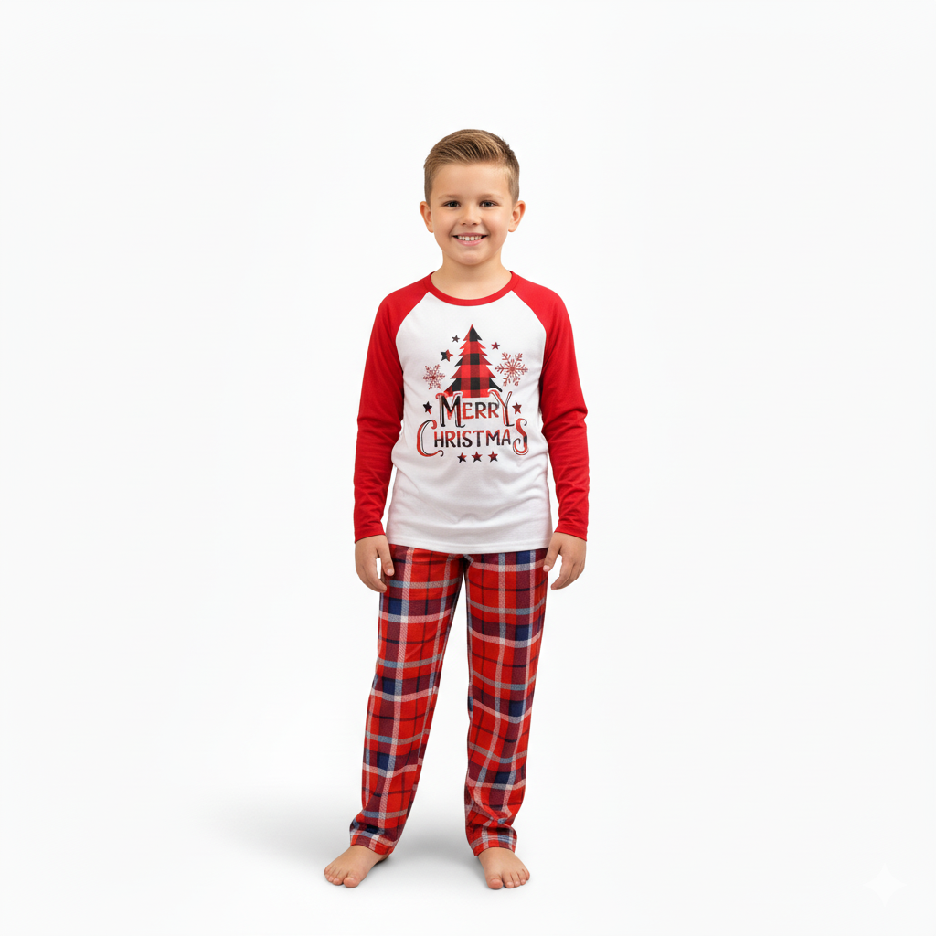 Christmas Design Family Nightwear Matching Pajama Set