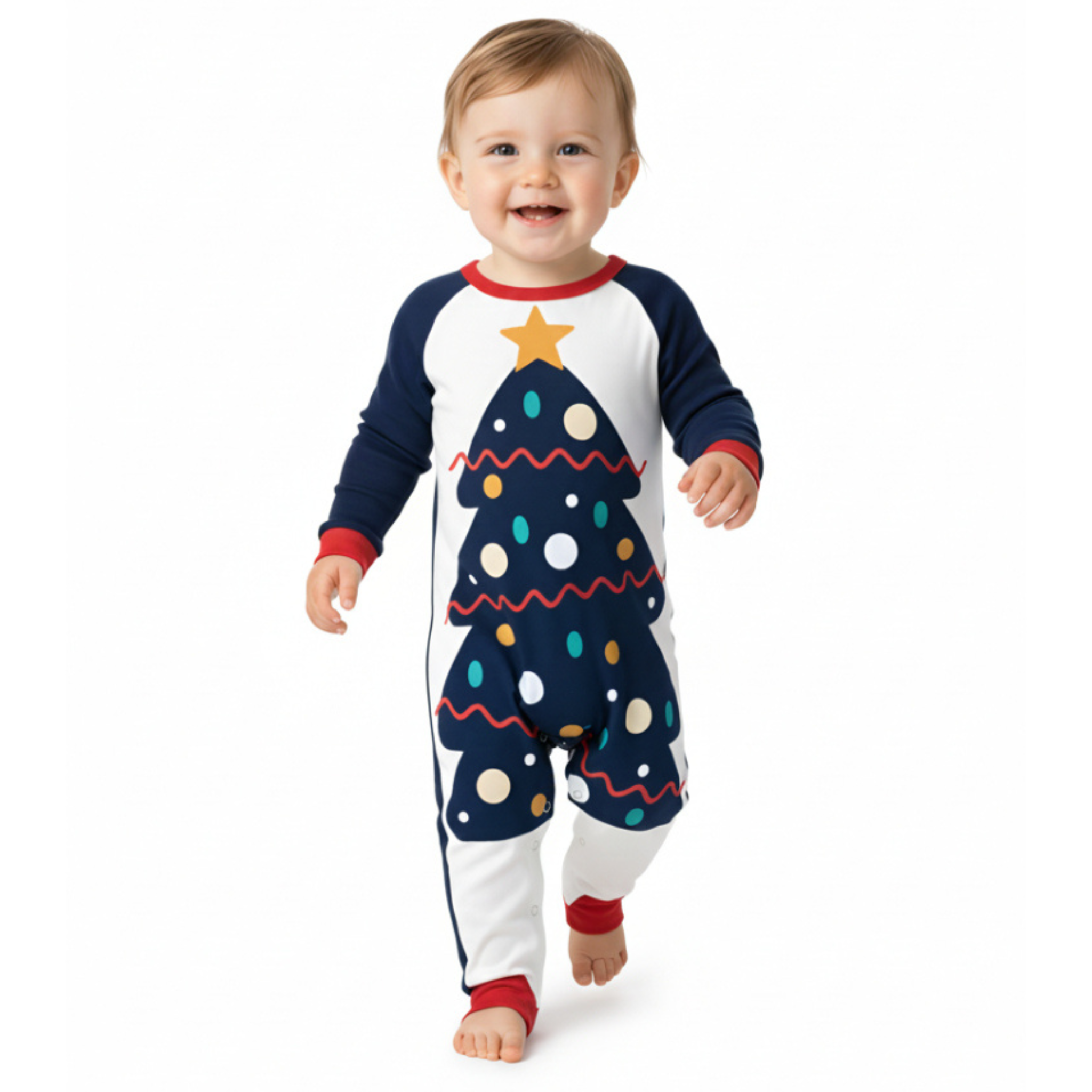 Christmas Family Matching Pajama Sets with Festive Print